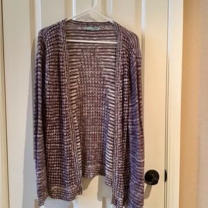 Maurice’s Purple Open Cardigan